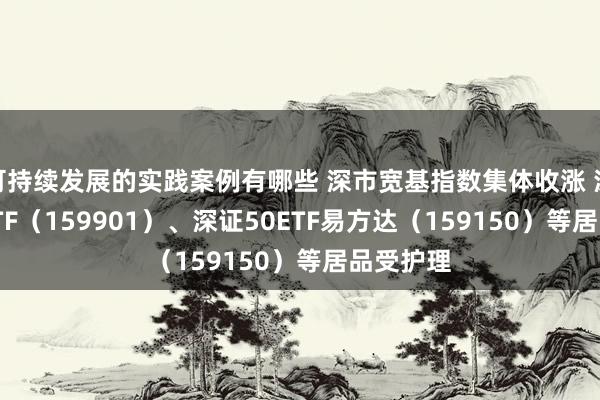 可持续发展的实践案例有哪些 深市宽基指数集体收涨 深证100ETF（159901）、深证50ETF易方达（159150）等居品受护理