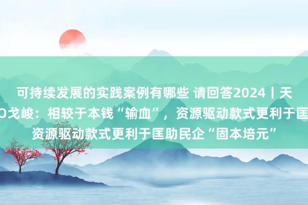 可持续发展的实践案例有哪些 请回答2024丨天九企服董事长兼CEO戈峻：相较于本钱“输血”，资源驱动款式更利于匡助民企“固本培元”