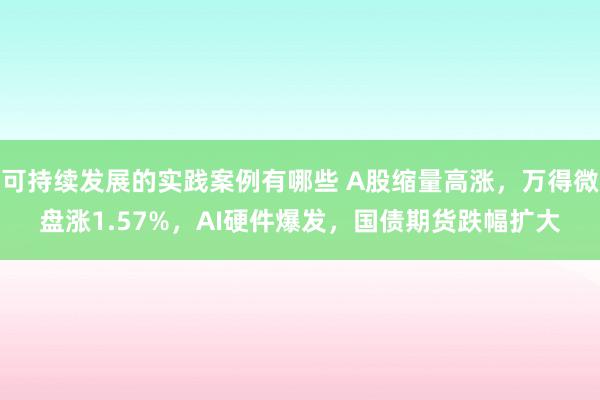 可持续发展的实践案例有哪些 A股缩量高涨，万得微盘涨1.57%，AI硬件爆发，国债期货跌幅扩大